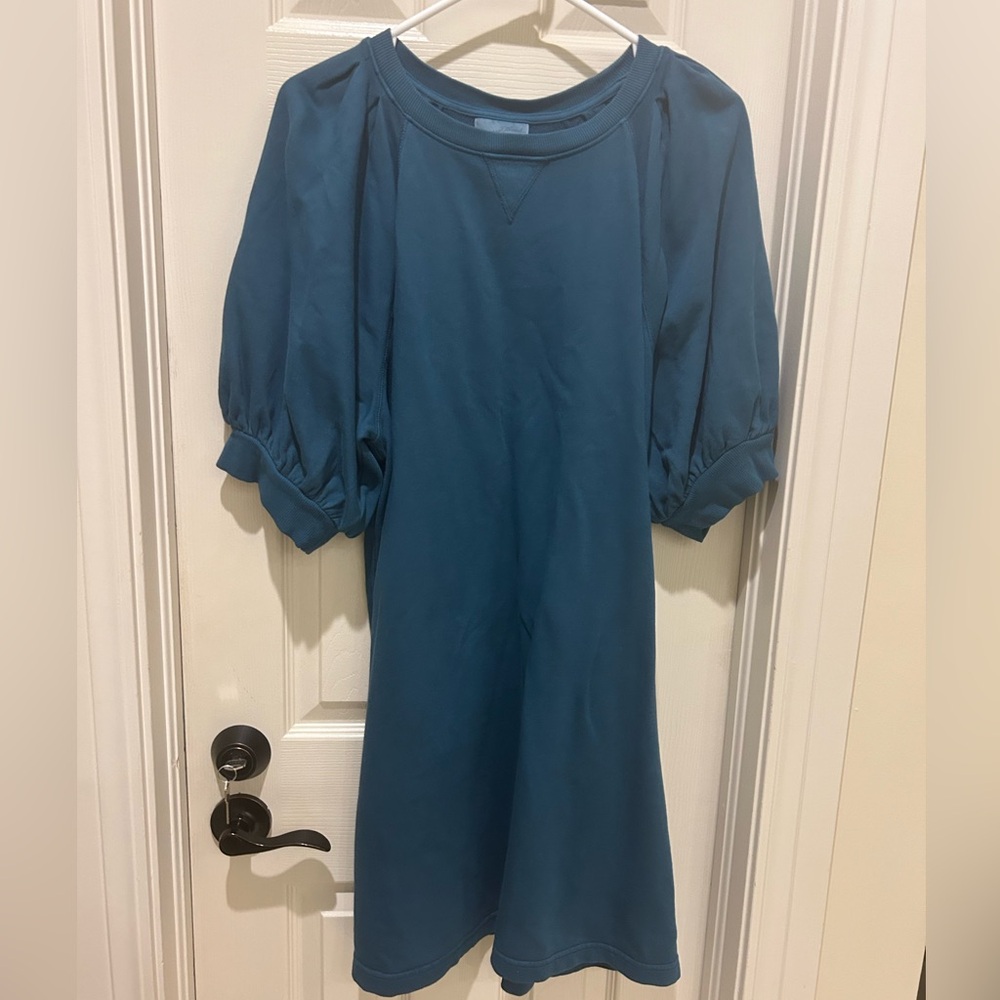 Universal Threads teal puff sleeve sweatshirt XXL NWT